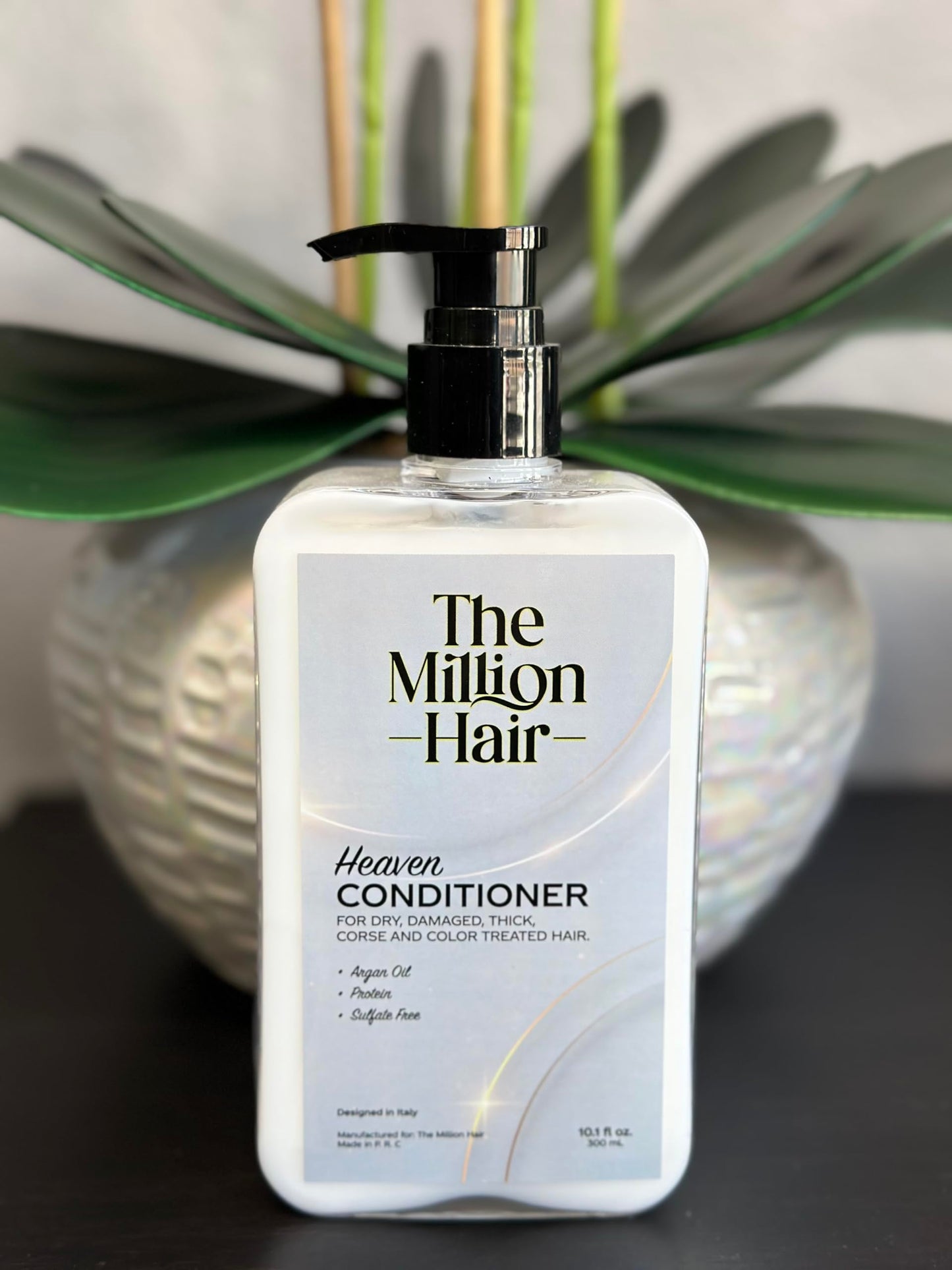 Heaven- Shampoo & Conditioner Set By The Million Hair, 10.1 Fl Oz (Pack of 2), White