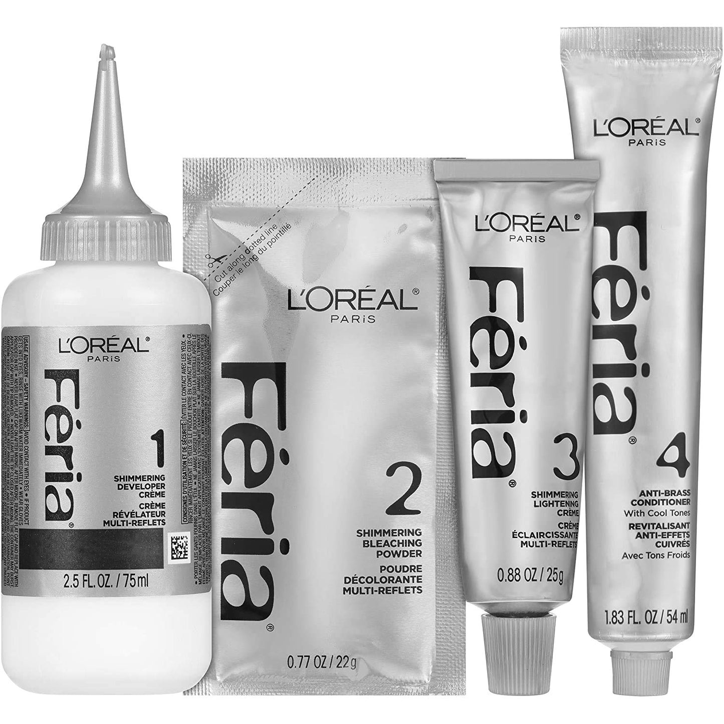 L'Oreal Feria Absolute Platinums Hair Color, Extreme Platinum 1 ea (Pack of 2)