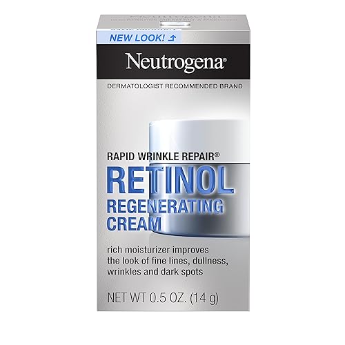 Neutrogena Rapid Wrinkle Repair Retinol & Hyaluronic Acid Face Cream, Mini Size, 0.5 oz (Pack of 2)