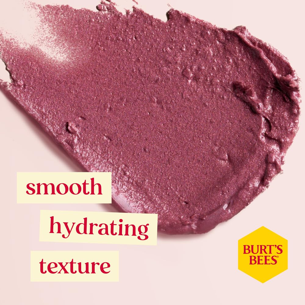 Burt's Bees 100% Natural Moisturizing Lip Shimmer, Plum - 1 Tube