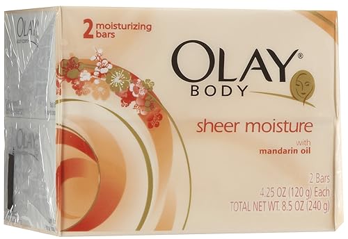 Olay Sheer Moisture Bar with Mandarin Oil, 2 ct