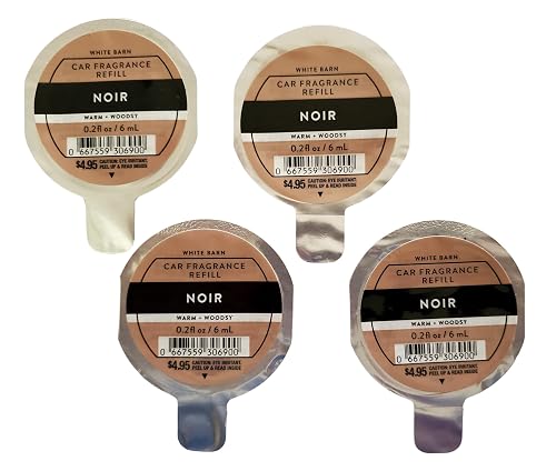 Bath and Body Works Noir Car Disc Refills Pack of 4