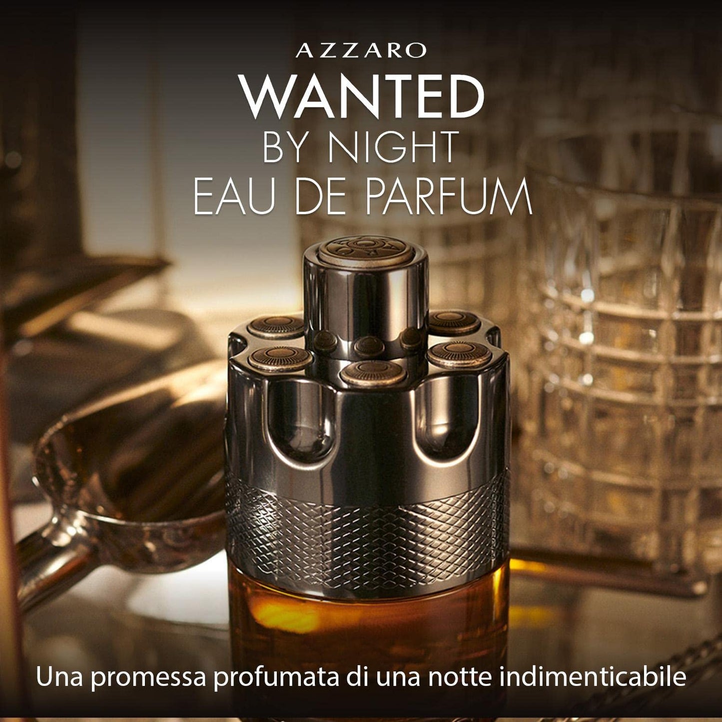 Azzaro Wanted by Night Eau de Parfum - Warm & Spicy Cologne for Men - With Cinnamon, Incense, & Tobacco Accord - Long Lasting - Luxury Perfume for Men