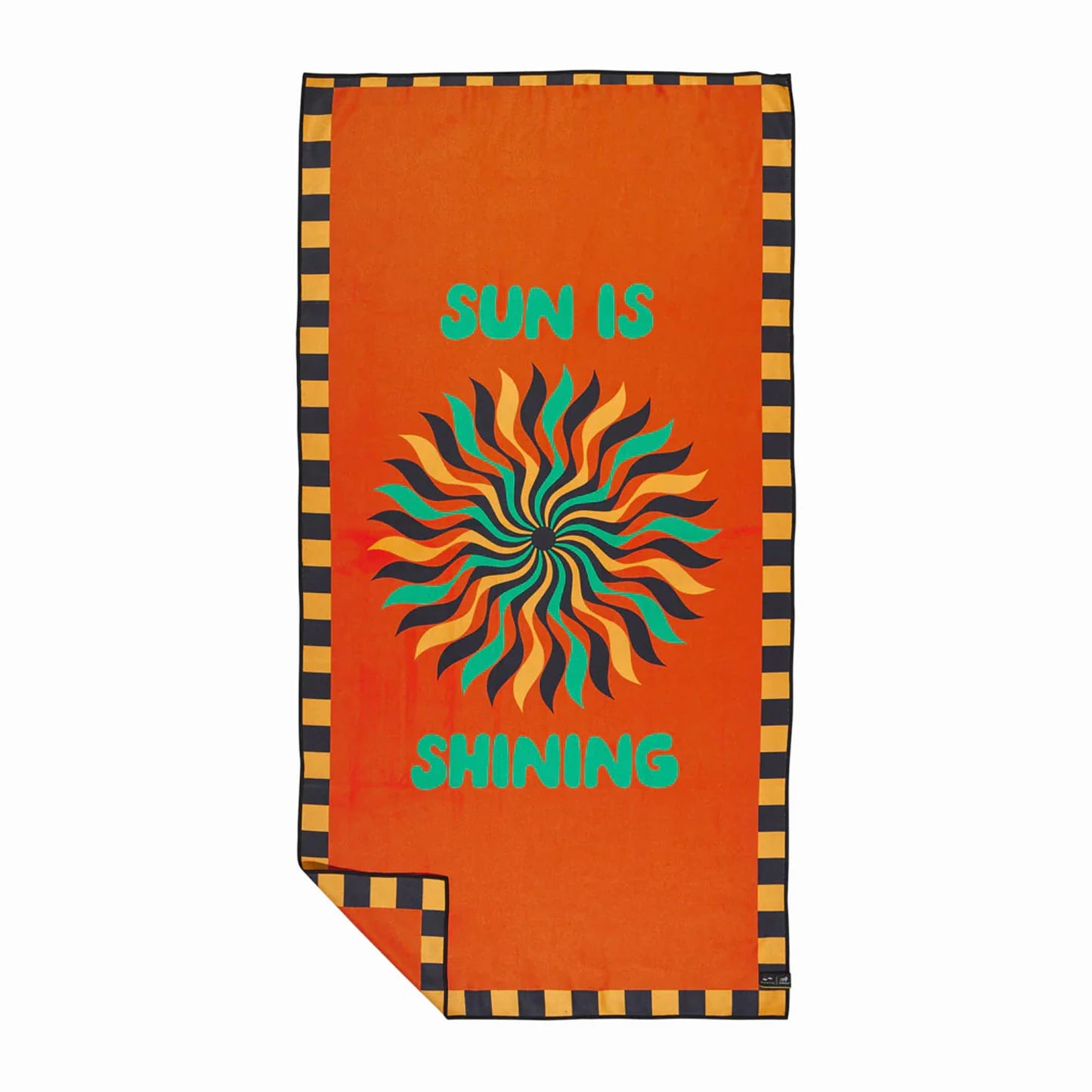 Slowtide x Bob Marley, Sun is Shining Travel Towel - Quick Dry and Highly Absorbent, Lightweight and Packable, 60 x 30 Inches