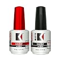 KUPA Gelfinity Gloss & Matte Top Coat, No-Wipe, Long Lasting Soak Off Gel Formula, Chip-Resistant, UV/LED Gel Polish, 0.5 Fl Oz (Pack of 2) Beauty & Personal Care KUPA