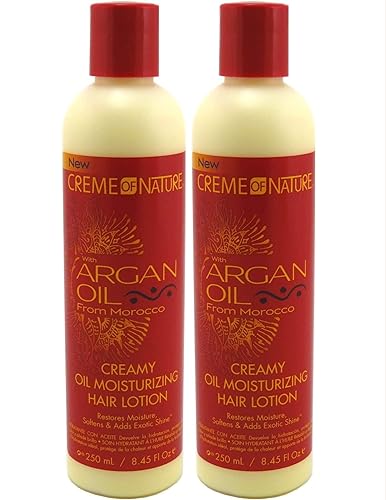 Creme Of Nature Argan Oil Creamy Oil Moisturizer 8.45 Ounce (249ml) (Pack of 2)