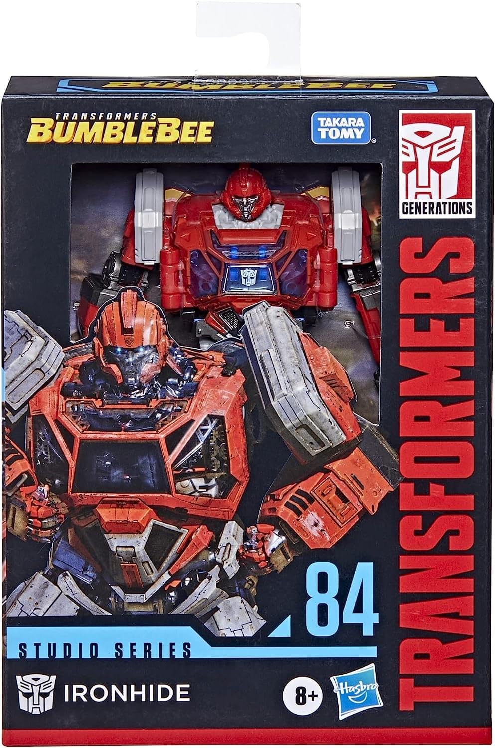 Transformers Toys Studio Series 84 Deluxe Class Bumblebee Ironhide Action Figure - Ages 8 and Up, 4.5-inch