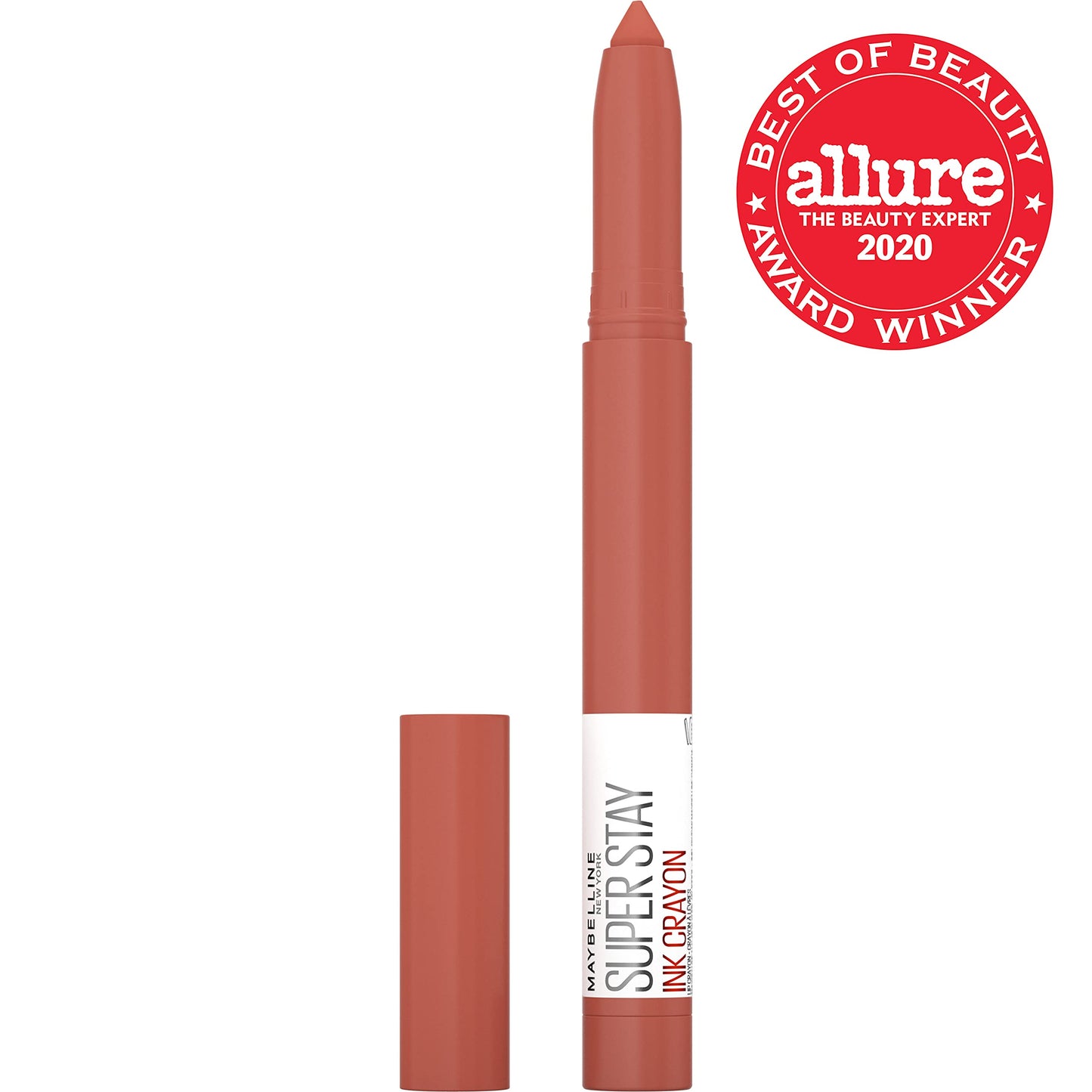 Maybelline Super Stay Ink Crayon Matte Longwear Lipstick Makeup, 160 Stop At Nothing, 0.04 oz