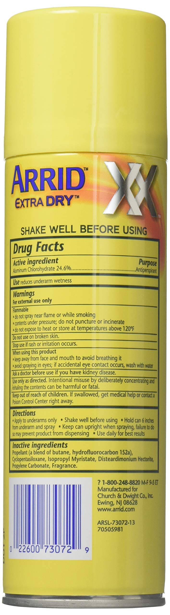 ARRID Extra Dry Anti-Perspirant Deodorant Spray Regular 6 oz Beauty and Personal Care Arrid