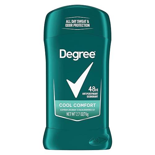 Degree Men Antiperspirant Deodorant Stick Cool Comfort 48 Hour Protection Non Irritating 2.7 oz