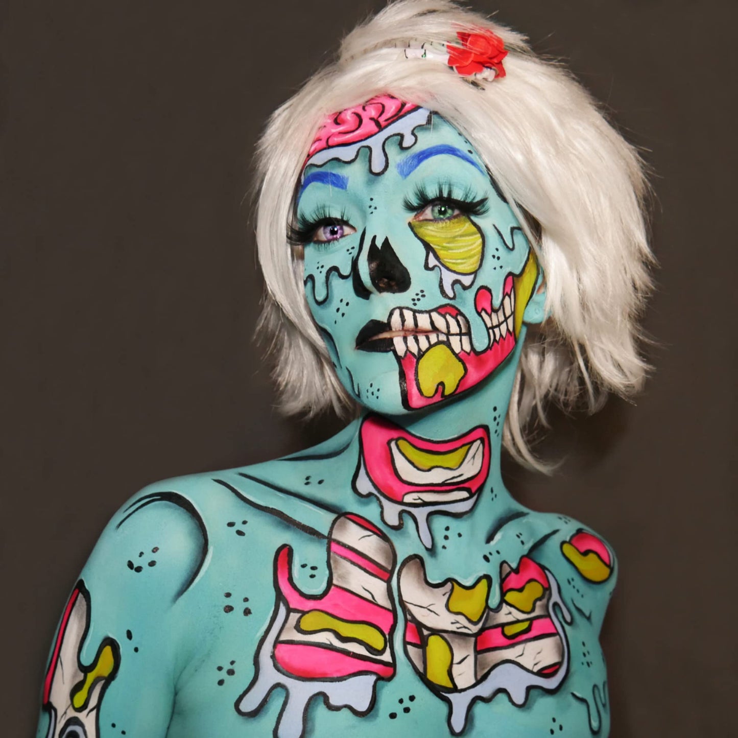 Graftobian Pro Paint Face and Body Paint - Tropic Teal, 30 ml