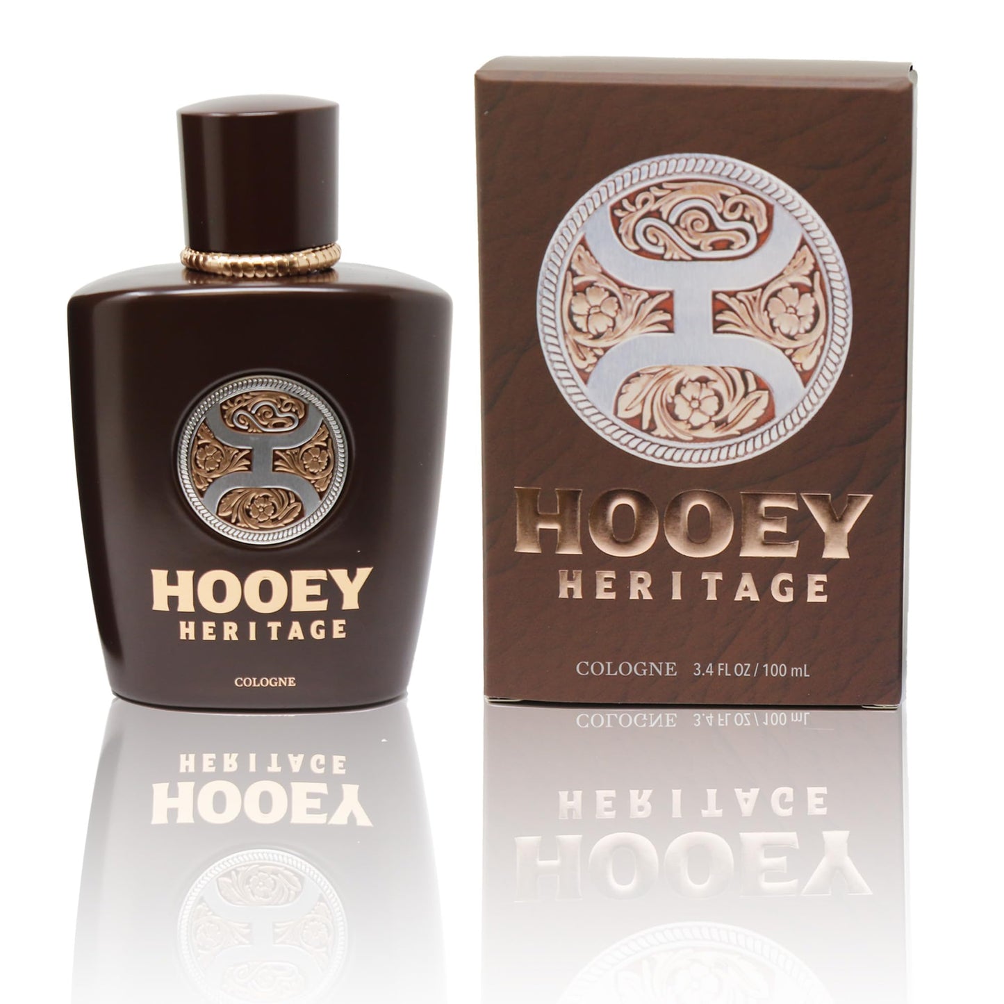 HOOEY Heritage Men’s Cologne - Sophisticated & Bold Fragrance for Men - Leather Saddle, Pine Needle Musk, Fresh Aquatic Breeze - Long-Lasting Men’s