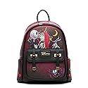 Wondapop Disney Nightmare Before Christmas Jack and Sally 11" Vegan Leather Fashion Mini Backpack