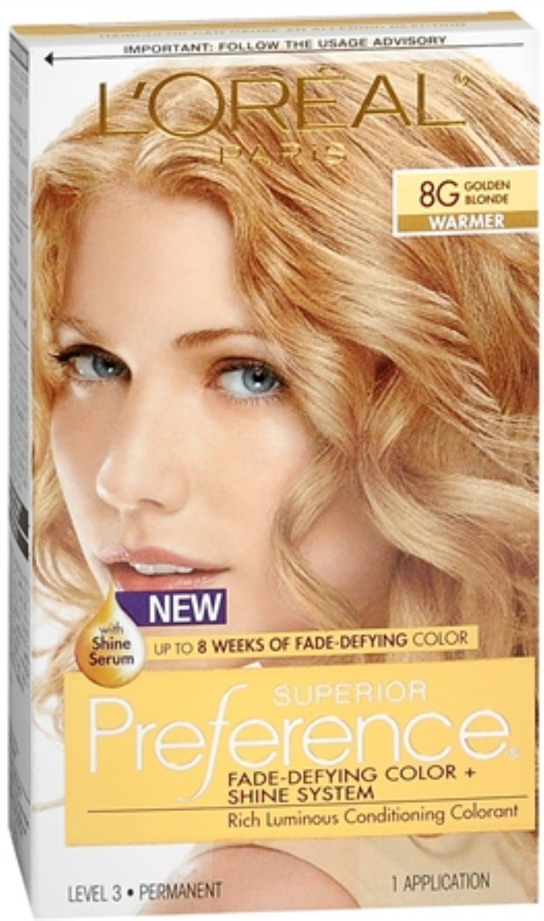 L'Oreal Superior Preference - 8G Golden Blonde (Warmer) 1 Each (Pack of 4)