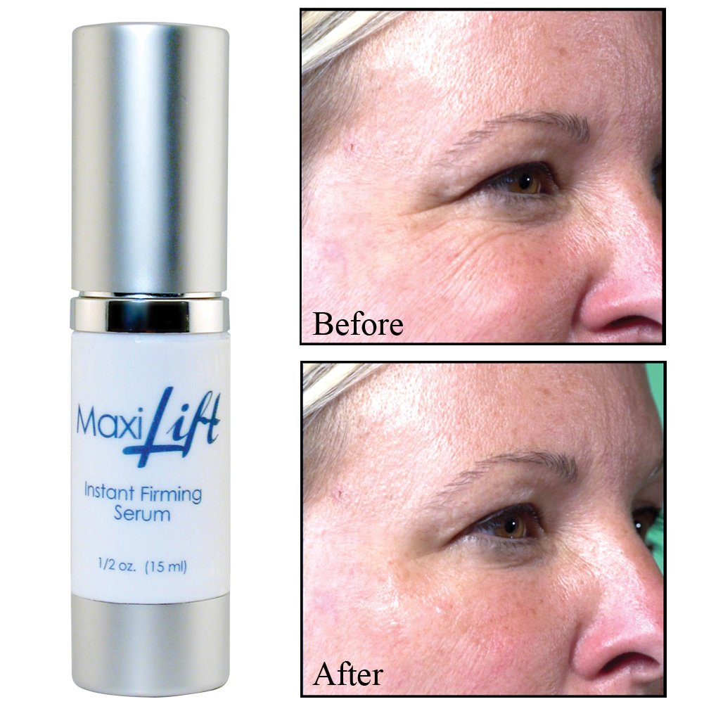 BioLogic Solutions MaxiLift Serum, Instant Face Lift Cream, Skin Tightening Serum for Face & Instant Eye Lift, Smooth & Firm Loose Sagging Skin, Fine
