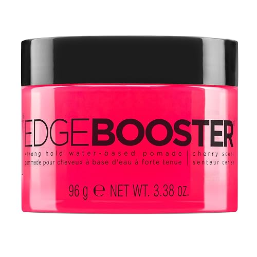 Style Factor EDGE BOOSTER Strong Hold Water-Based Pomade | Formulated with Argan Oil for Moisture & High Shine | Long Lasting Edge Control Gel |