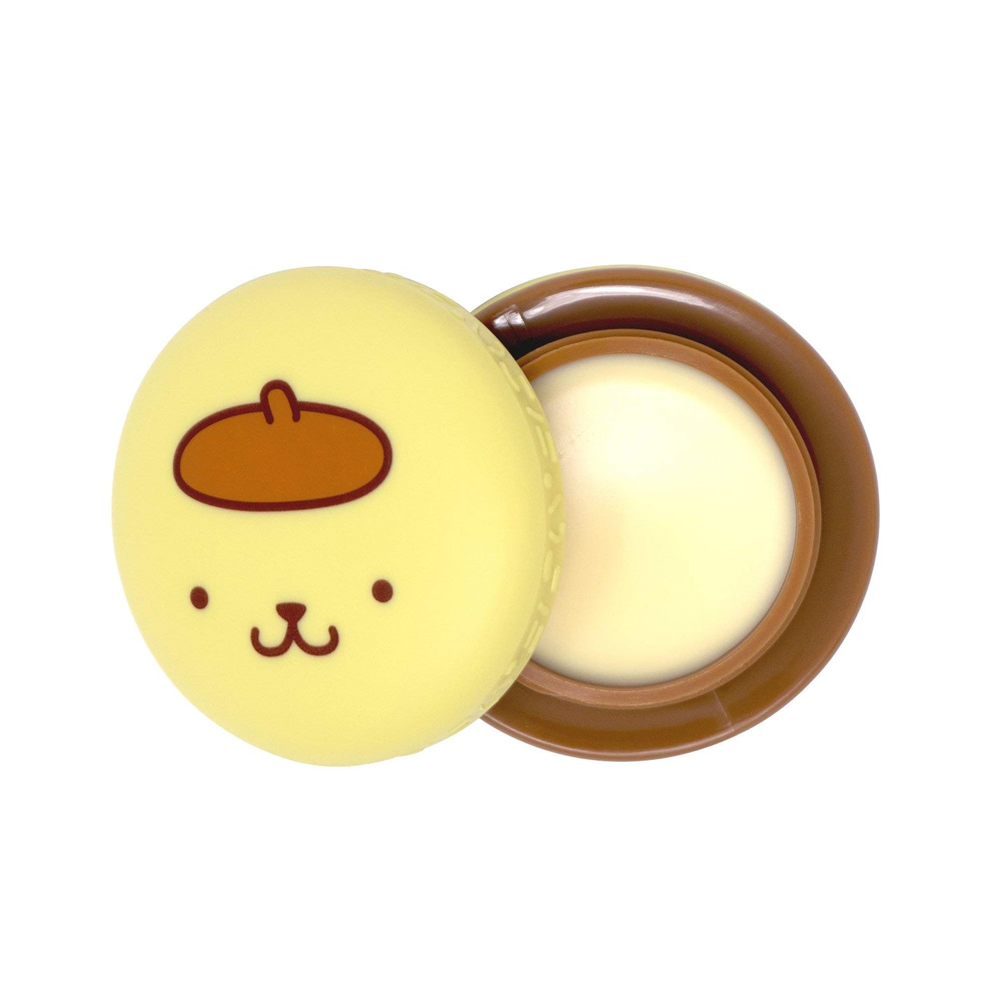 The Crème Shop x Sanrio Hello Kitty Macaron Lip Balm Korean Cute Scented Pocket Portable Soothing Advanced Must-Have on-the-go (Pompompurin Caramel