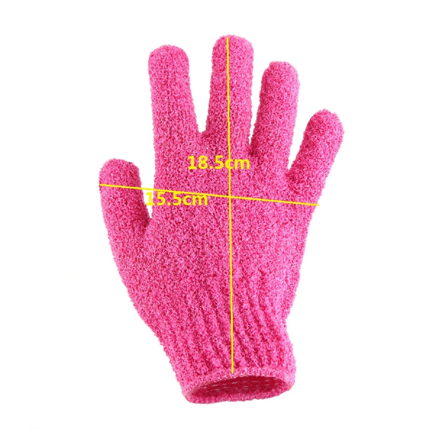 Exfoliating Shower Bath Gloves?4 Pair? Double Side Durable Nylon Shower Gloves Body Scrub Exfoliator & Bathing Accessories for Men,Women & Kids Bath