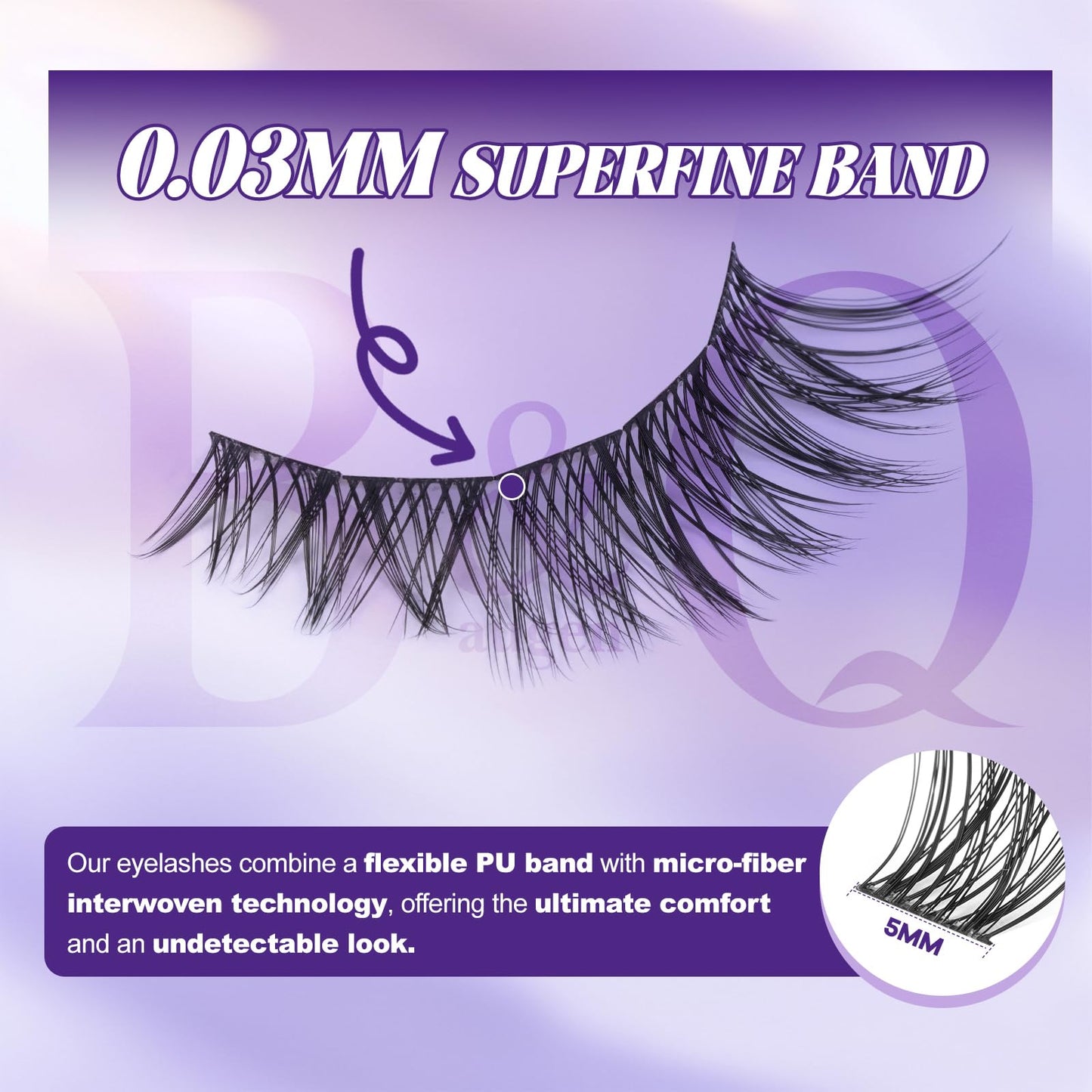B&Q Natural Lash Clusters 01 - Cluster Eyelash Extensions, Pestañas Postizas Naturales Style Eyelashes Comfort Fit - Day-to-Night Natural Effect Beauty and Personal Care B&Qaugen