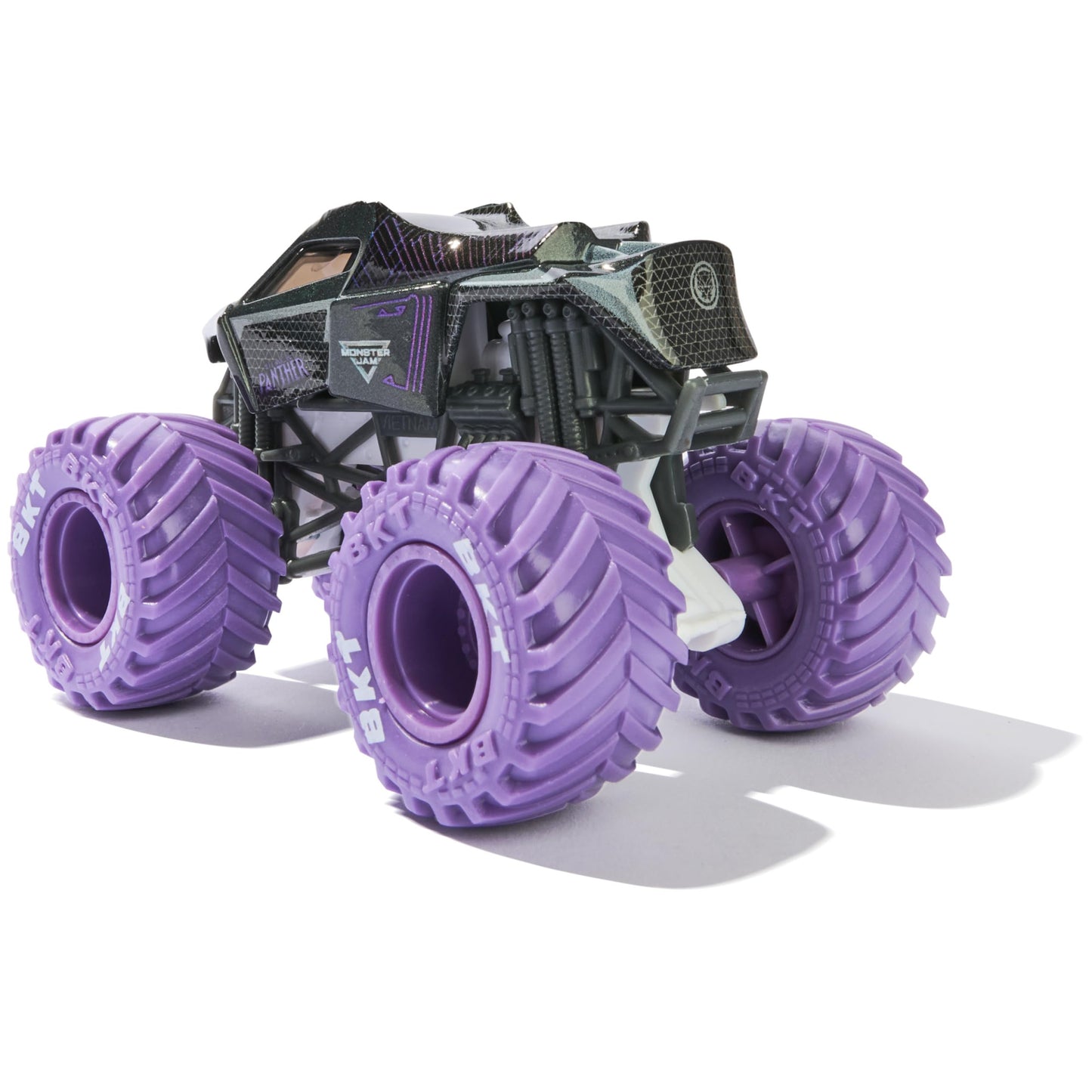 Monster Jam, Marvel Official Spider-Man Vs. Black Panther Die-Cast Monster Trucks, 1:64 Scale, Kids Toys for Boys and Girls Ages 3 and up