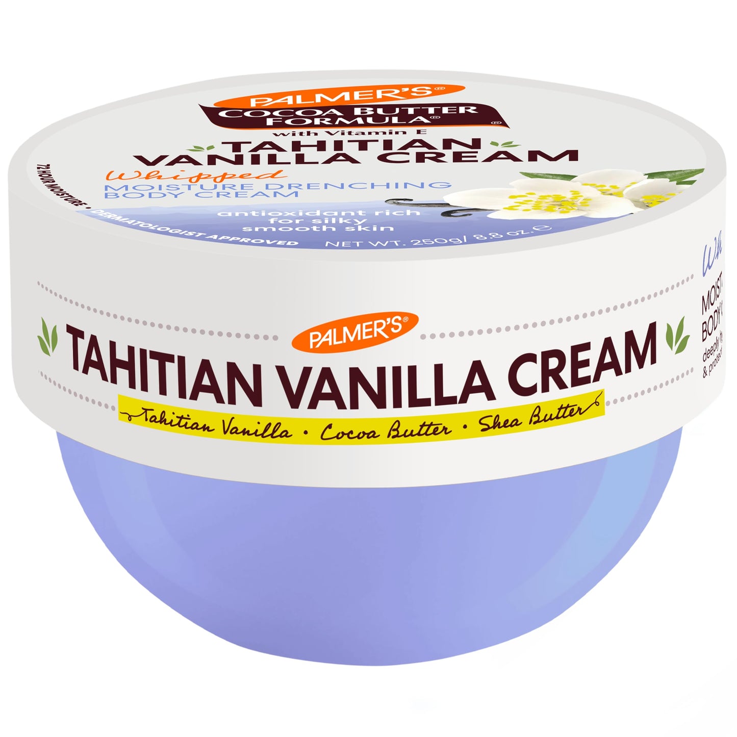 Palmer's Cocoa Butter Formula Body Cream, Moisture Drenching Tahitian Vanilla, 8.8 Oz, 72Hr Hydration with Shea Butter & Vitamin E for Softer Skin