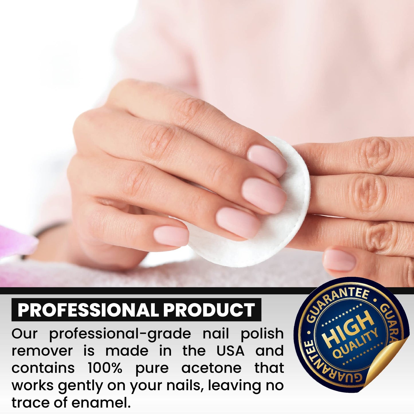 Mia Secret Nail Polish Remover, 100% Pure Acetone, 4 Fl. Oz. Safe and Gentle Cuticle Remover Liquid, Quick and Effective Formula, For Natural Beauty & Personal Care Mia Secret