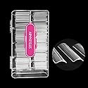 No C Curve Square Nail Tips XXL?Acrylic Nail Tips Square,SITELENABY 500 pcs Clear Fake Nails for Nail Salons,Nail Tech Must Have