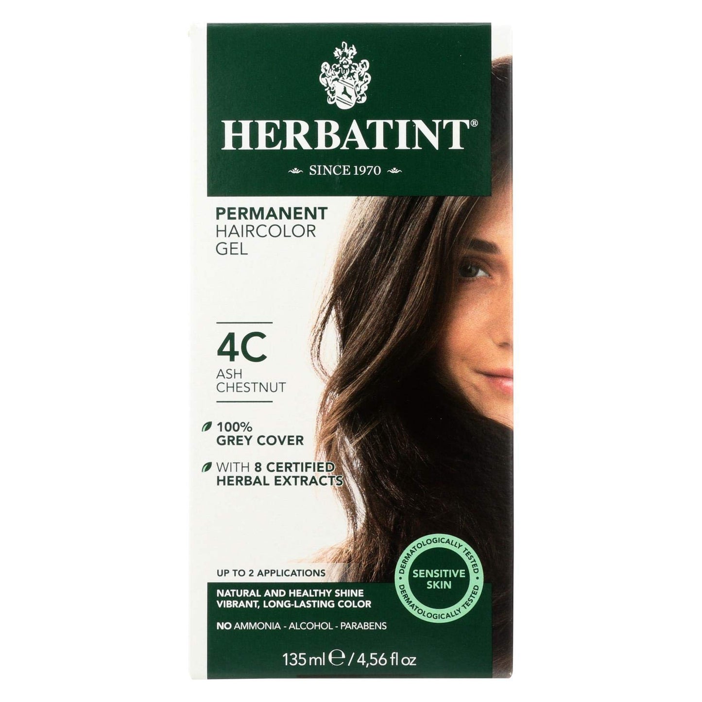 Herbatint Haircolor Kit Ash Chestnut 4C - 4 fl oz