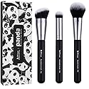 DUcare Makeup Brushes 3Pcs Foundation Contour Bronzer Brush,Concealer Brush,Blusher Powder Brush, Face Kabuki Travel Buffing Stippling Liquid Blending