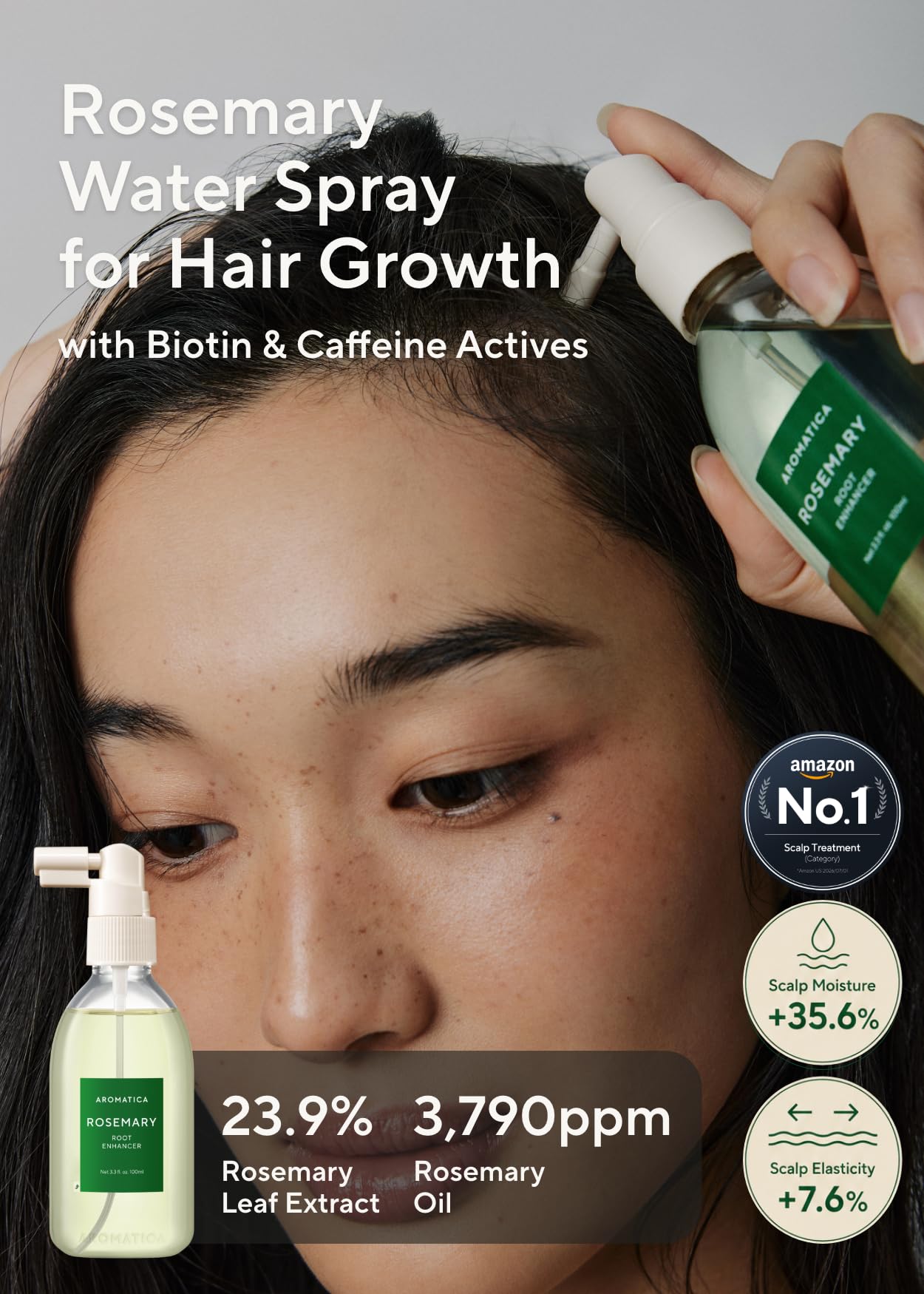 AROMATICA Root Enhancer Rosemary Water for Hair Growth spray Beauty and Personal Care AROMATICA
