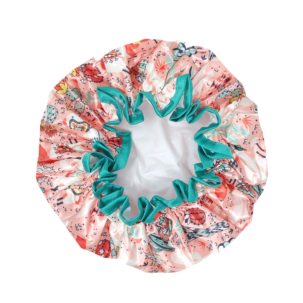 allydrew Reusable Women's Waterproof Shower Caps for Long Hair, Desert Fun