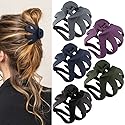 ATODEN Large Octopus Matte Jumbo Hair Clips for Thick Hair - 5 Pieces 3.15" Cute Giant Jaw Clips for Women