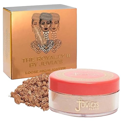 Juvia's Place Loose Highlighter Nubian Royalty 2 - Illuminating Loose Powder Highlighter Makeup, Shimmer Powder that gives Radiant Glow - Suitable