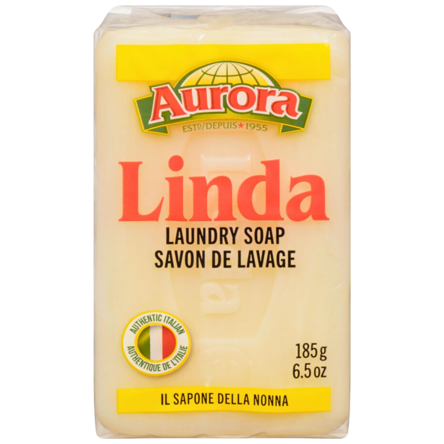Linda - Italian Laundry Soap - (3 Pack - 6.5 Ounce Bars)