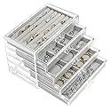 UYBeauty Acrylic Jewelry Box with 5 Drawers,Velvet Jewellery Organizer,Jewelry Storage Case for Earring Necklace,Ring Organizer Storage…