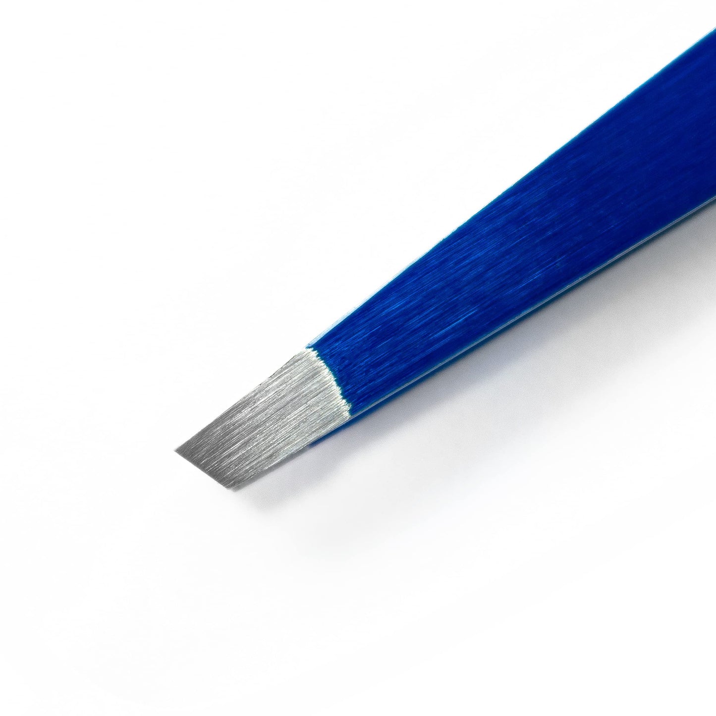 REFINE - Italy - Deluxe Slant Tip Tweezers, Stainless Steel, for Eyebrow Shaping and Removing Hair from Face and Body