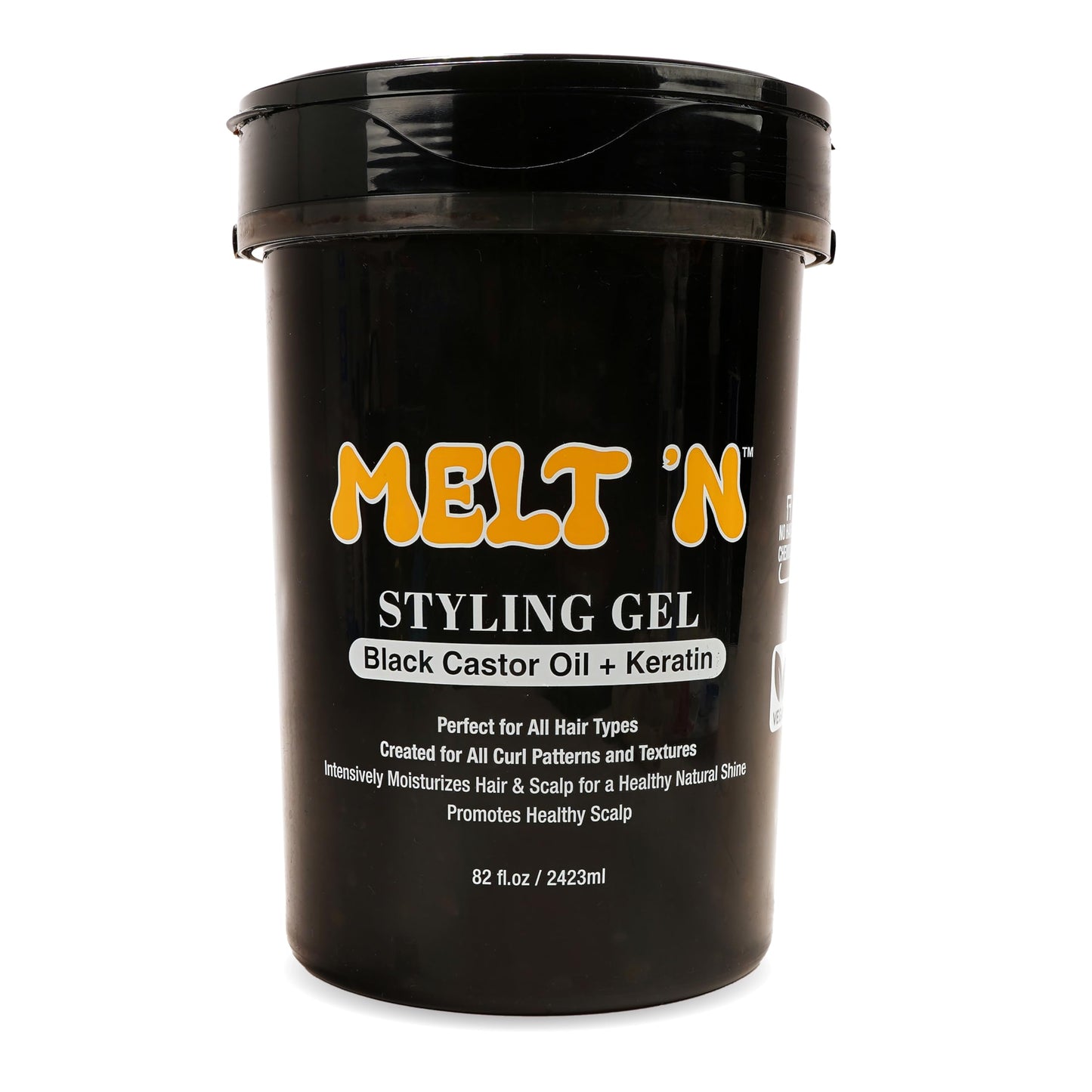 EBIN NEW YORK Melt'n Styling Gel Keratin and Black Castor Oil 82oz - Gives High Shine and Provides a Soothing and Calming Effect, Strong Hold Styling