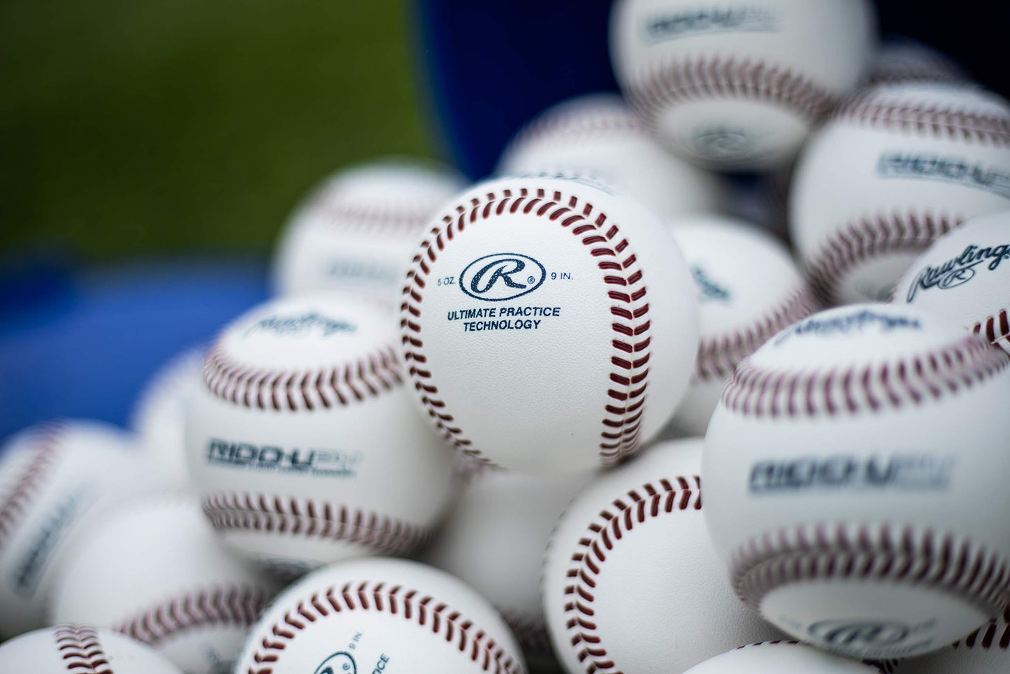 Rawlings | ULTIMATE PRACTICE TECHNOLOGY Baseballs | R100-UPY | Youth/14U | 6 Gallon Bucket | 30 Count