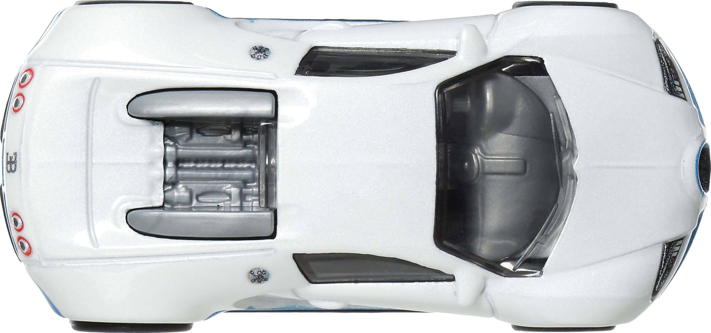 Hot Wheels Premium Car Culture Hammer Drop 1:64 Scale Die-Cast Bugatti Veyron Vehicle with Real Riders Tires & Metal/Metal Body & Chassis