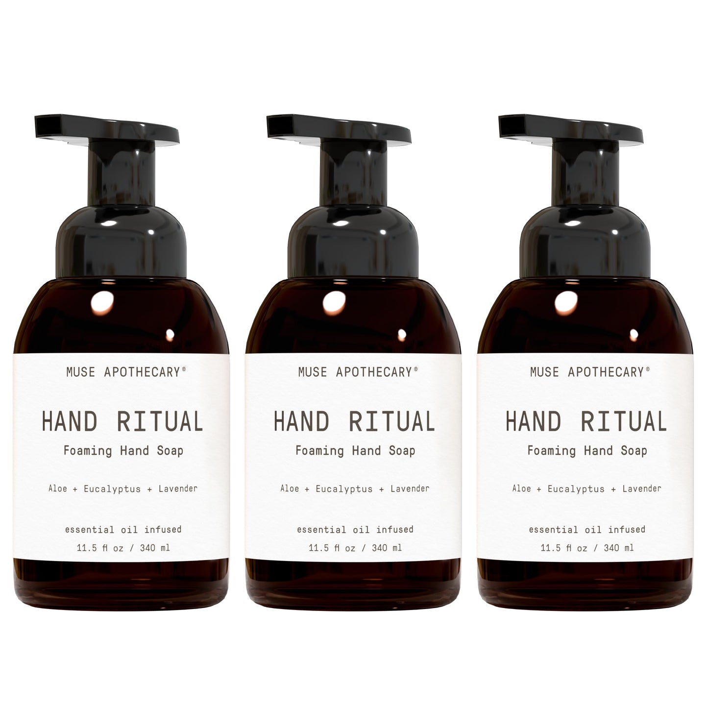 Muse Apothecary Hand Ritual - Aromatic and Nourishing Foaming Hand Soap, Infused with Natural Aromatherapy Essential Oils - USDA Certified Biobased