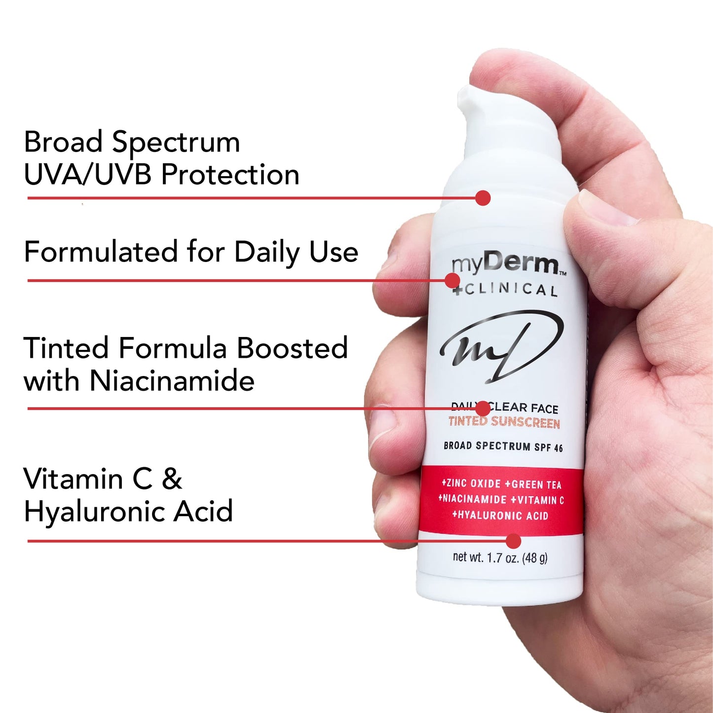 Myderm - Twin Pack Clinical SPF 46 Tinted Zinc Sunscreen Lotion