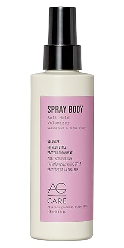 AG Care Spray Body Soft-Hold Volumizer, Add Volume, Body and Refresh Style - Exclusive Regenerative Complex, 5 Fl Oz