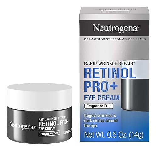 Neutrogena Rapid Wrinkle Repair Retinol Pro+ Anti-Wrinkle Eye Cream, Targeted Eye Cream for Wrinkles & Dark Circles, Formulated without Fragrance