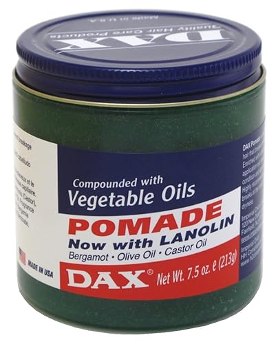 Dax Pomade (Bergamot) 7.5 Ounce Jar (221ml) (3 Pack)