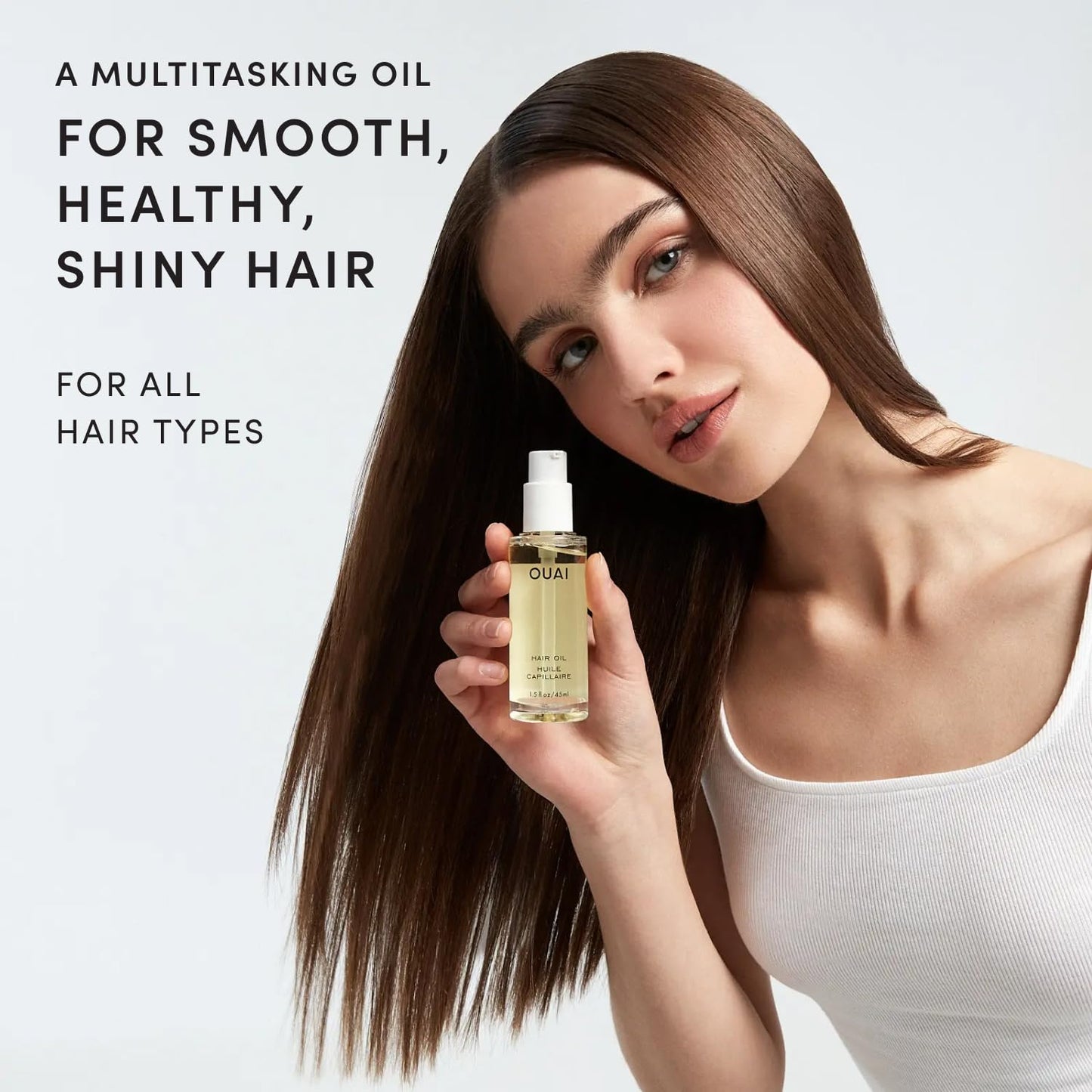 OUAI Hair Oil - Hair Heat Protectant Oil for Frizz Control - Adds Shine and Smooths Split Ends - Color Safe Formula - Paraben, Phthalate and Sulfate Beauty and Personal Care OUAI