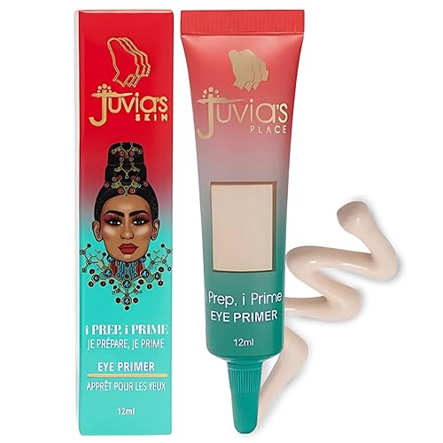 Juvia's Place i Prep, i Prime Eyeshadow - Milky White, Cream Base Eye, No Crease Eyeshadow, Eye Makeup Addition, Primer Intensifying Glitter, Matte