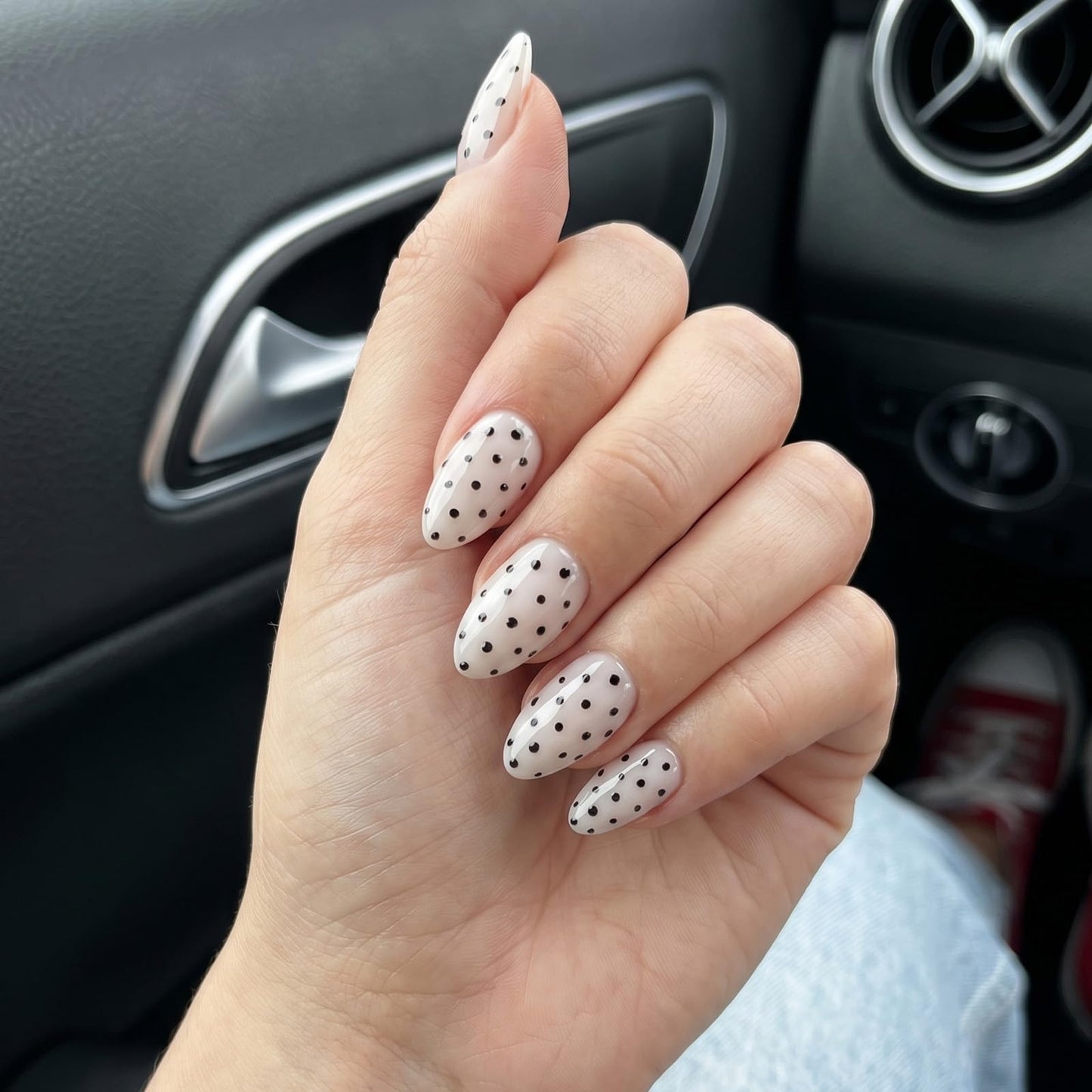 Bright Red Press On Almond Nails Short 16 Sizes Gel Fake Manicure Glossy 32pcs, Nail Glue Included Beauty and Personal Care OIFEN