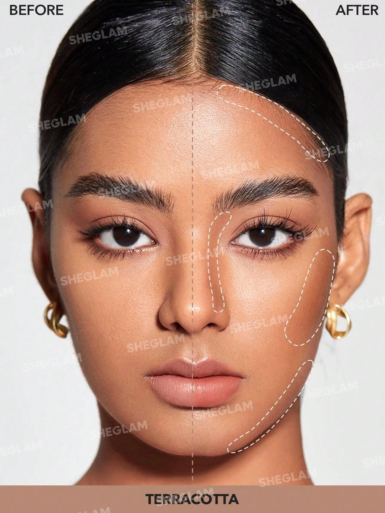 SHEGLAM Snatch 'n' Define Cream Contour Stick Long Lasting Highly Pigmented Sweat Proof Face Bronzer Makeup - Terracotta Beauty and Personal Care SHEGLAM
