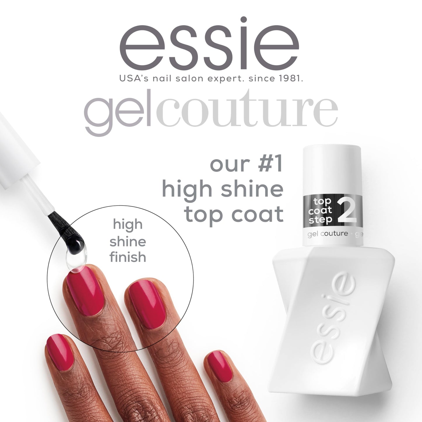 Essie Gel Couture Longwear Top Coat Duo Set, Glossy High Shine Chip-Resistant Gel-Like Top Coat, Gifts For Women And Men, 0.92 Fl Oz Beauty & Personal Care essie