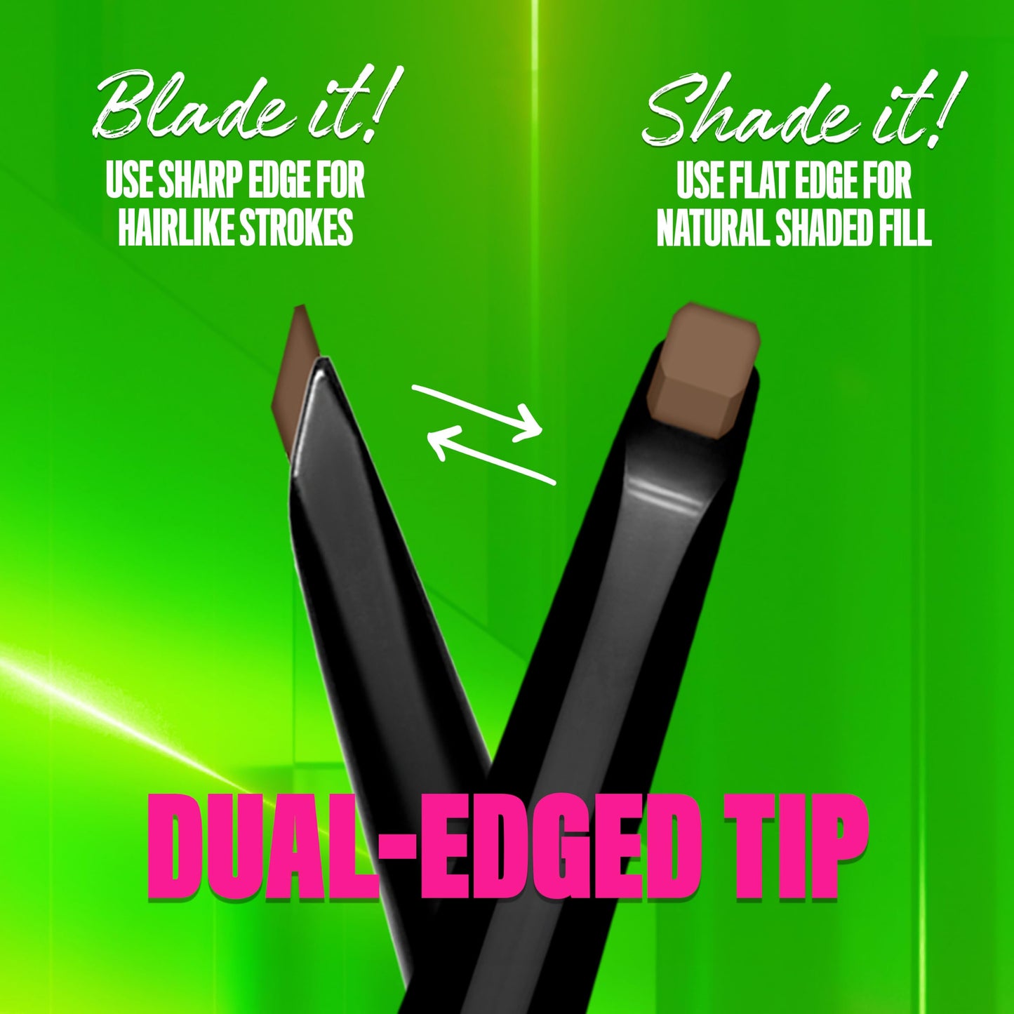 NYX PROFESSIONAL MAKEUP Blade & Shade Brow Pencil, Nano Mechanical Eyebrow Pencil, Up to 16HR Make Up Wear - Ash Brown Beauty and Personal Care NYX PROFESSIONAL MAKEUP